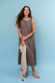 VESTIDO DIAGONAL MARRON