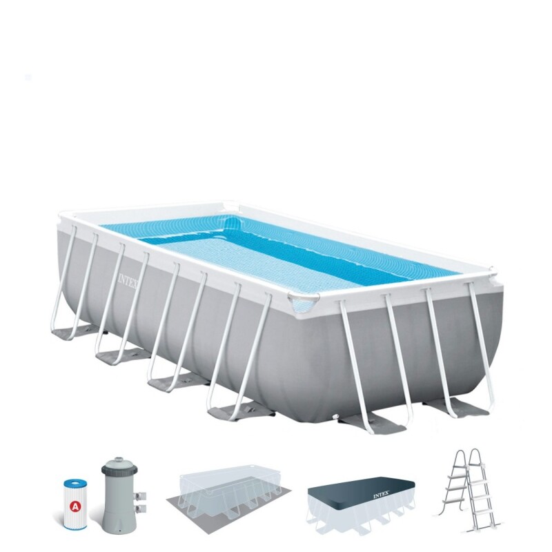 INTEX PISCINA ESTRUCTURAL RECTANGULAR 488X244X107 10874 LTS Intex Piscina Estructural Rectangular 488x244x107 10874 Lts