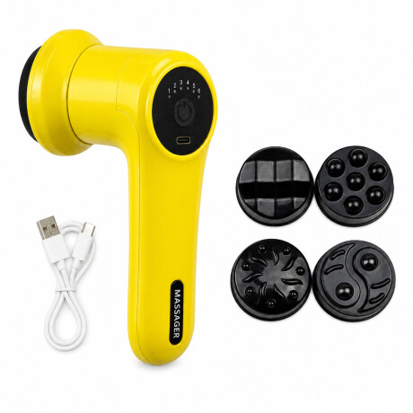 Masajeador Corporal Tonificador anti celulitis Portátil Usb Amarillo