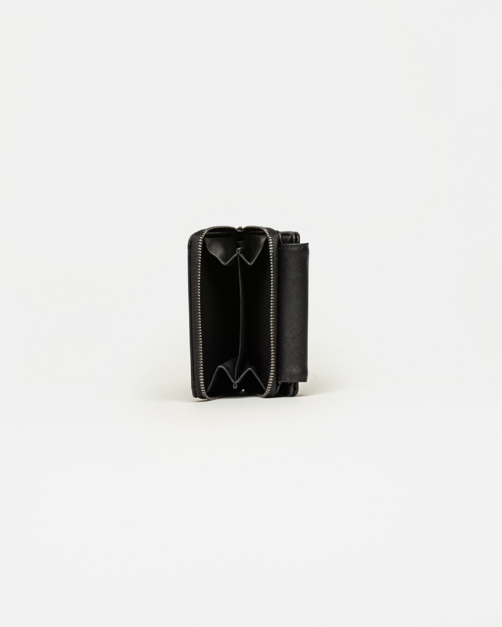 Billetera Hadley en efecto cuero Negro