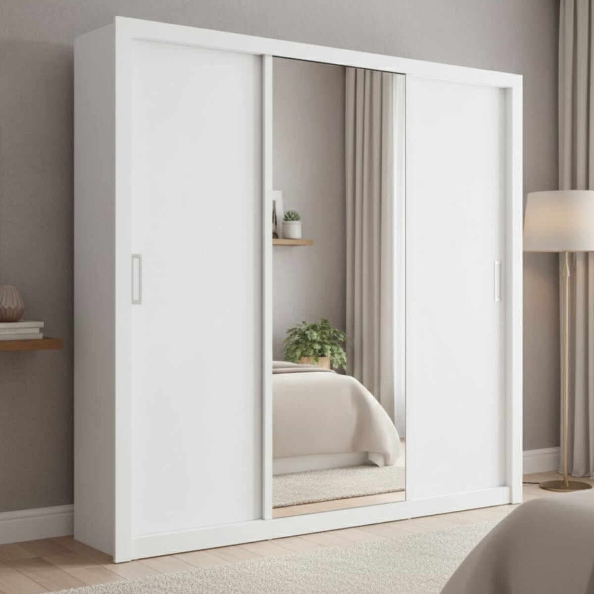 Ropero puertas corredizas - Blanco 