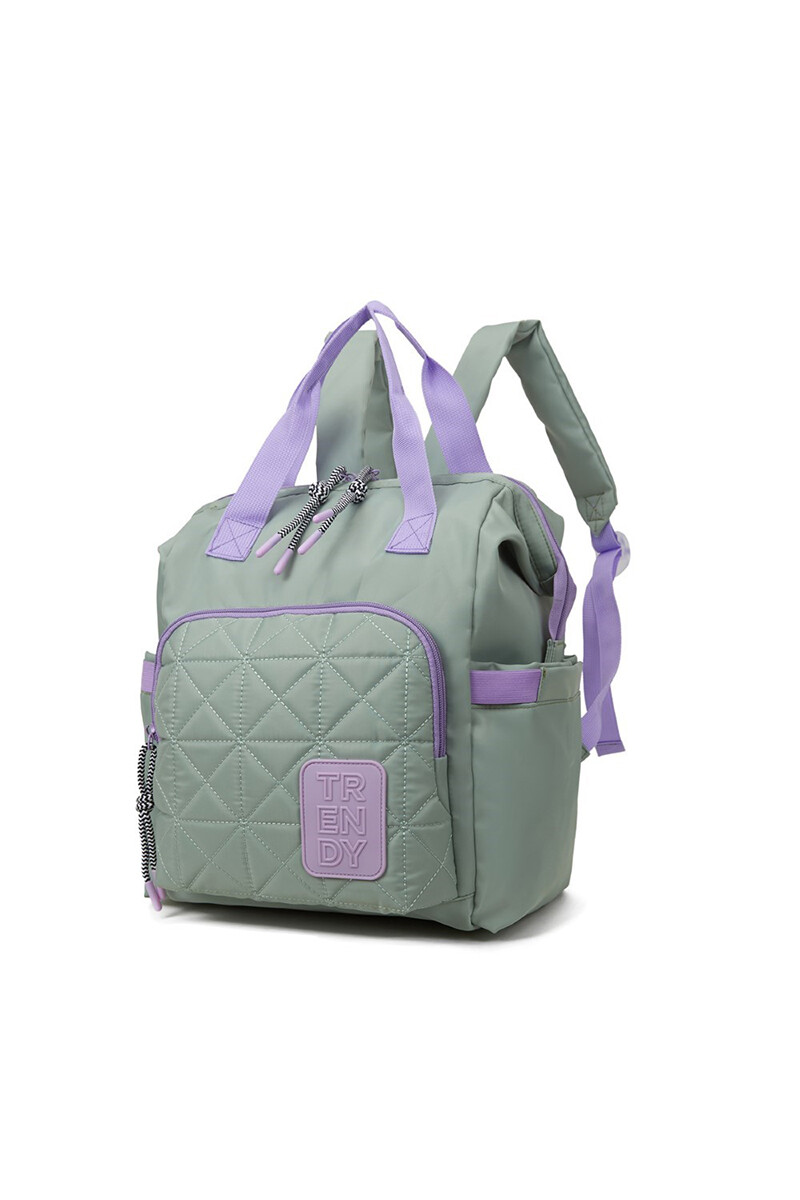 Mochila trendy pastel Verde
