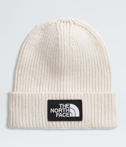 Gorro kids TNF Logo Box Cuffed Beanie White Dune