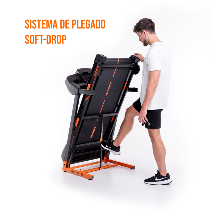 Caminador Athletic 610t Plus Motor 2hp Velocidad Hasta 16km Negro