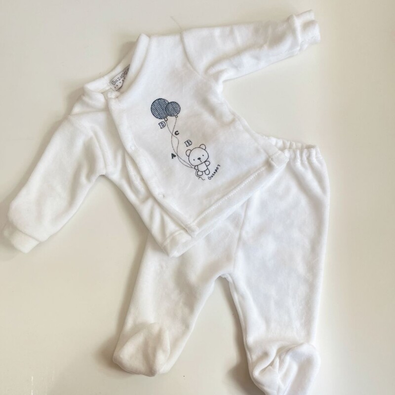 Conjunto Pantalon y Batita Blanco