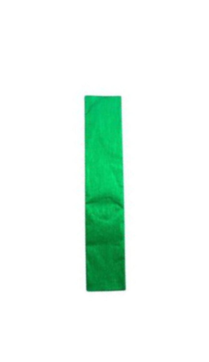 PAPEL CREPE METALIZADO VERDE 1m X 0.90 