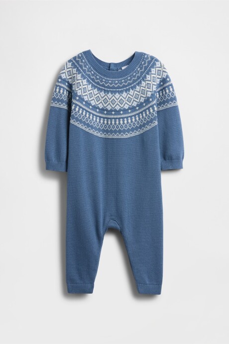Enterito Buzo Fairisle Bebé Bainbridge Blue