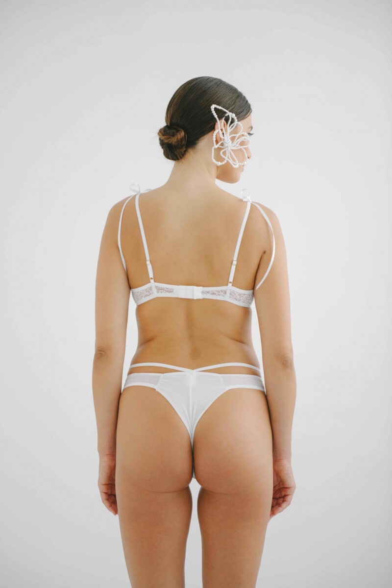 Pantie Less Roma Encaje [B11] Blanco
