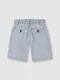 Pantalon De Micro Rayas Azul Claro