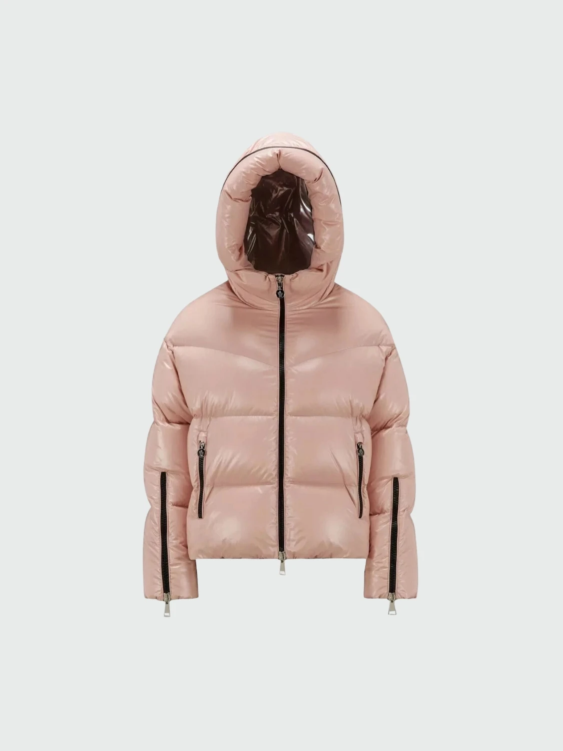 Campera con capucha integrada rellena de plumas, HUPPE Rosado