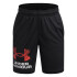 UA Tech Logo Shorts-GRN BLK-006