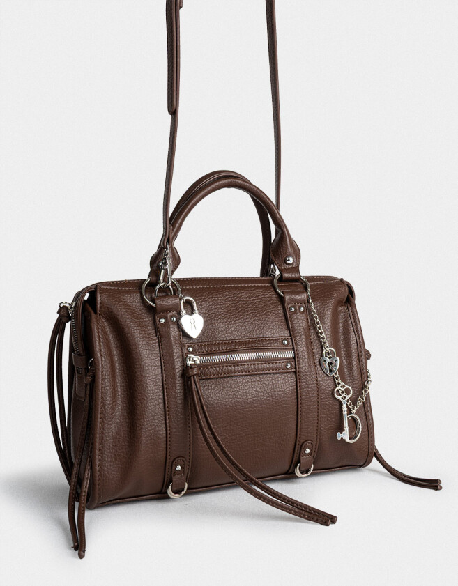 Bowling Cartera Bowling Con Cadena - Marron Oscuro