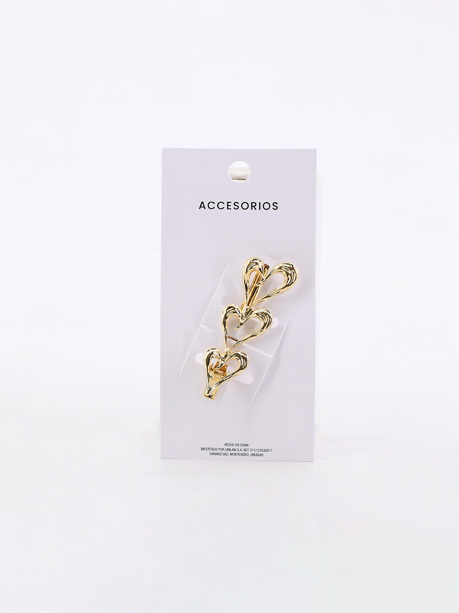 BROCHE CORAZON - DORADO 