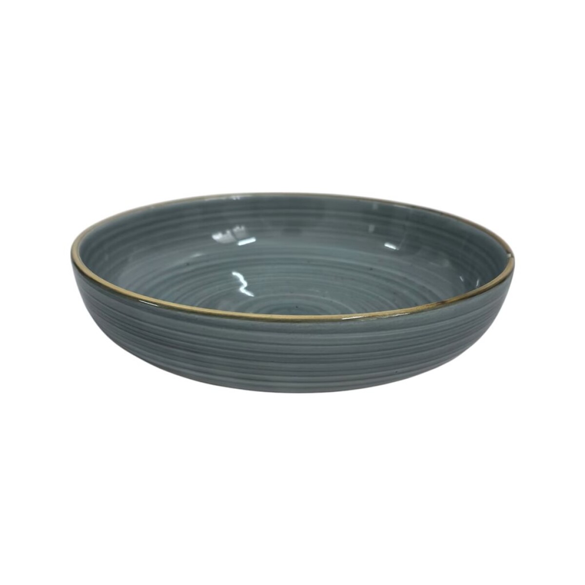 PLATO HONDO CERAMICA D21CM LONDRES GRIS 