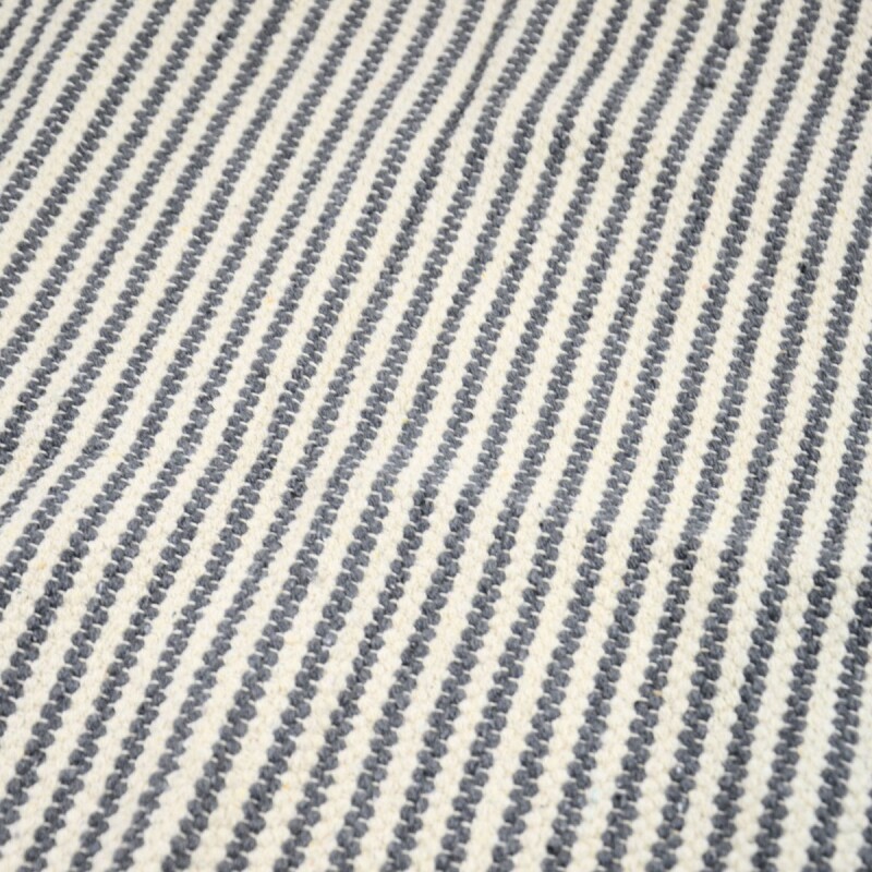 Alfombra con flecos 69x114cm NATURAL Y NEGRO