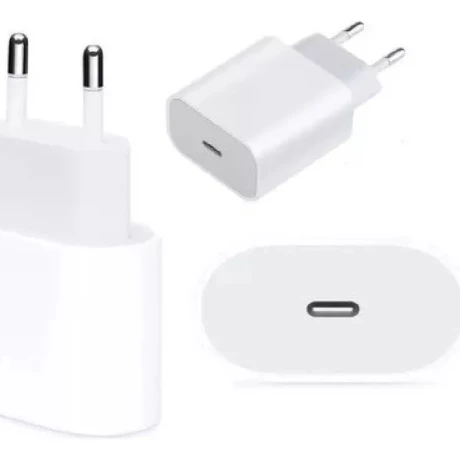 Ficha Adaptador Cargador Celular Usb-c20w Carga Rápida Sin Color