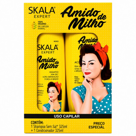 Pack Skala Shampoo 325 Ml + Acoondicionador 325 Ml Almidon De Maiz Pack Skala Shampoo 325 Ml + Acoondicionador 325 Ml Almidon De Maiz