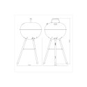 PARRILLERO GRILL TRAMONTINA TCP450L NEGRO