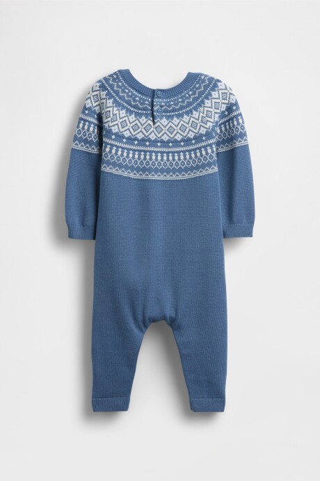 Enterito Buzo Fairisle Bebé Bainbridge Blue