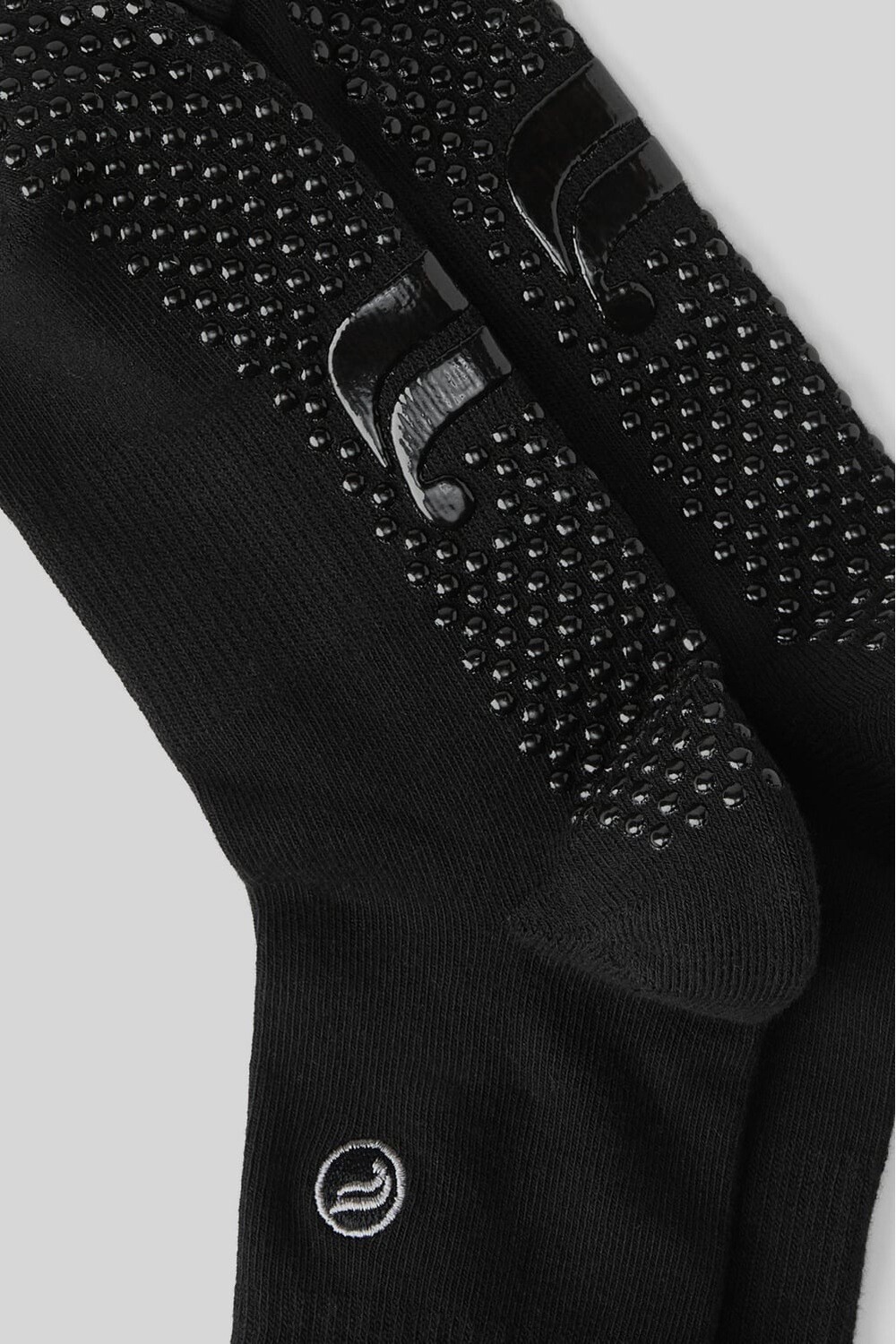 Medias The Powerhouse Quarter Crew Grip Sock Hombre Black