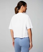 Polo Manga Corta Boxy Mujer Classic White