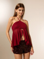 Tops Lyria Bordeaux