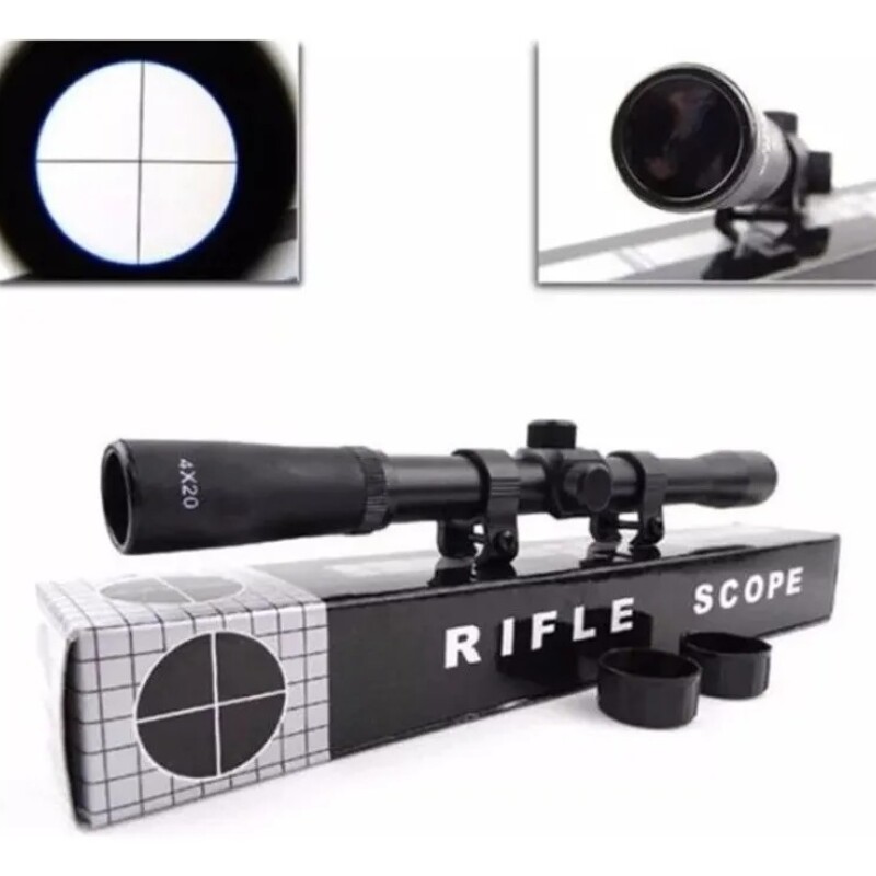 Combo Chumbera 5,5mm B1-4P con Mira 4X20 y Chumbos Combo Chumbera 5,5mm B1-4P con Mira 4X20 y Chumbos