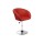 Silla Taburete Butaca con Respaldo en Cuero Lumax Modelo Stella Rojo