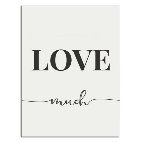 Cuadro Canvas 30X40Cm Love Much Cuadro Canvas 30X40Cm Love Much