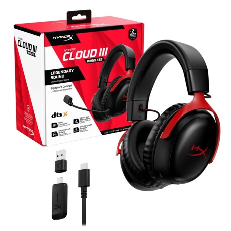 Audífono Hyperx Cloud Iii Negro Inalámbricos 001