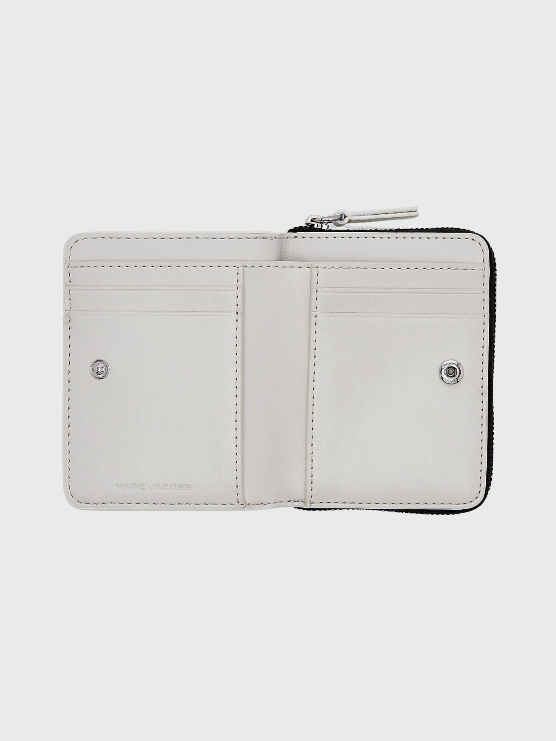 MARC JACOBS - THE WILD DAISY MINI COMPACT WALLET Blanco