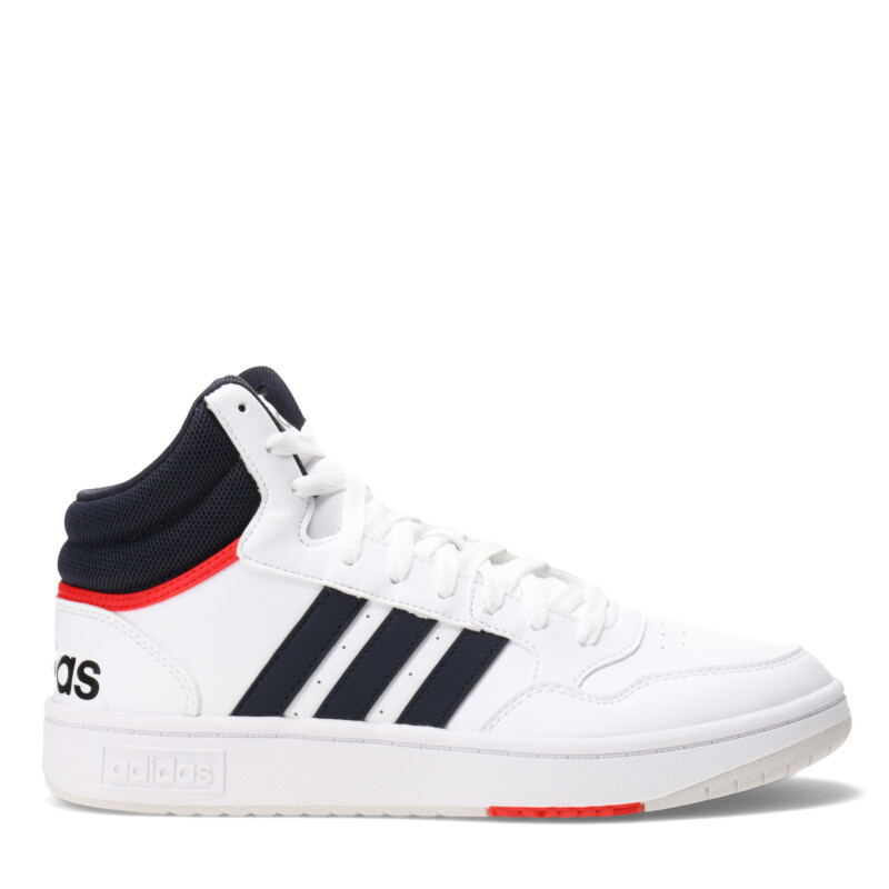 Championes de Hombre Adidas Hoops 3.0 Mid Classic Vintage Blanco - Azul Marino - Rojo