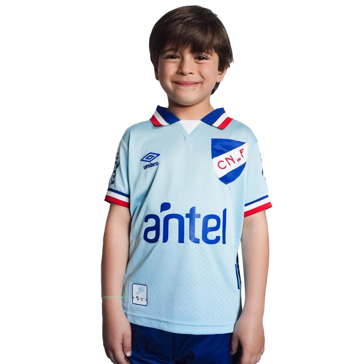 Camiseta Umbro NACIONAL AWAY 3 de Niños - Celeste 