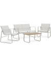 Set jardín HORNSLET 4 plazas beige Set jardín HORNSLET 4 plazas beige