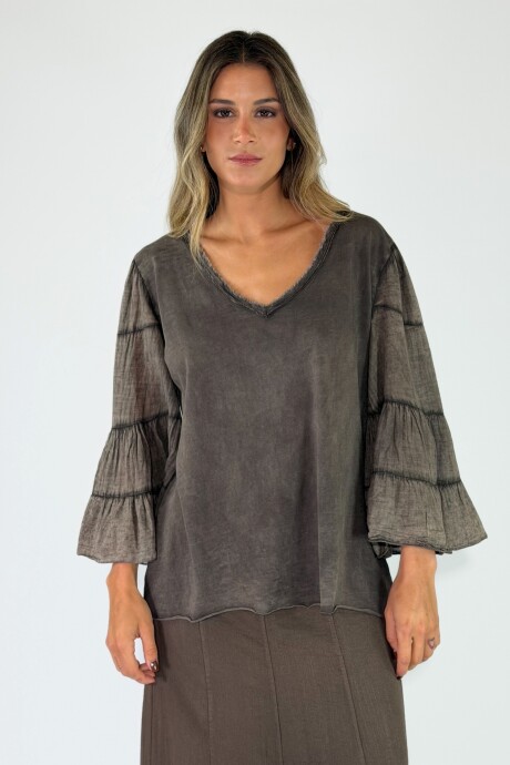 BLUSA CONDOTTI Marron