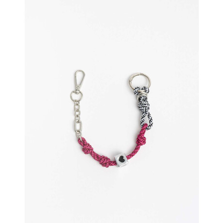 Llavero Y Bag Charm Cordon Cadenas Combinacion Multicolor