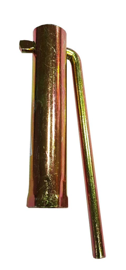Llave para bujías de 21 mm, corta, con longitud de 10 cm