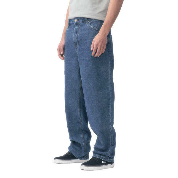 Quiksilver Jeans Holgados Hombre - Azul Medio Azul Medio