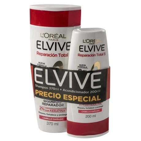 PACK REPARACION TOTAL 5 SHAMPOO 370 + ACONDICIONADOR 200 001