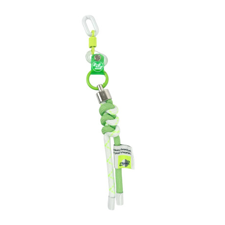 Llavero con cordones de colores Verde