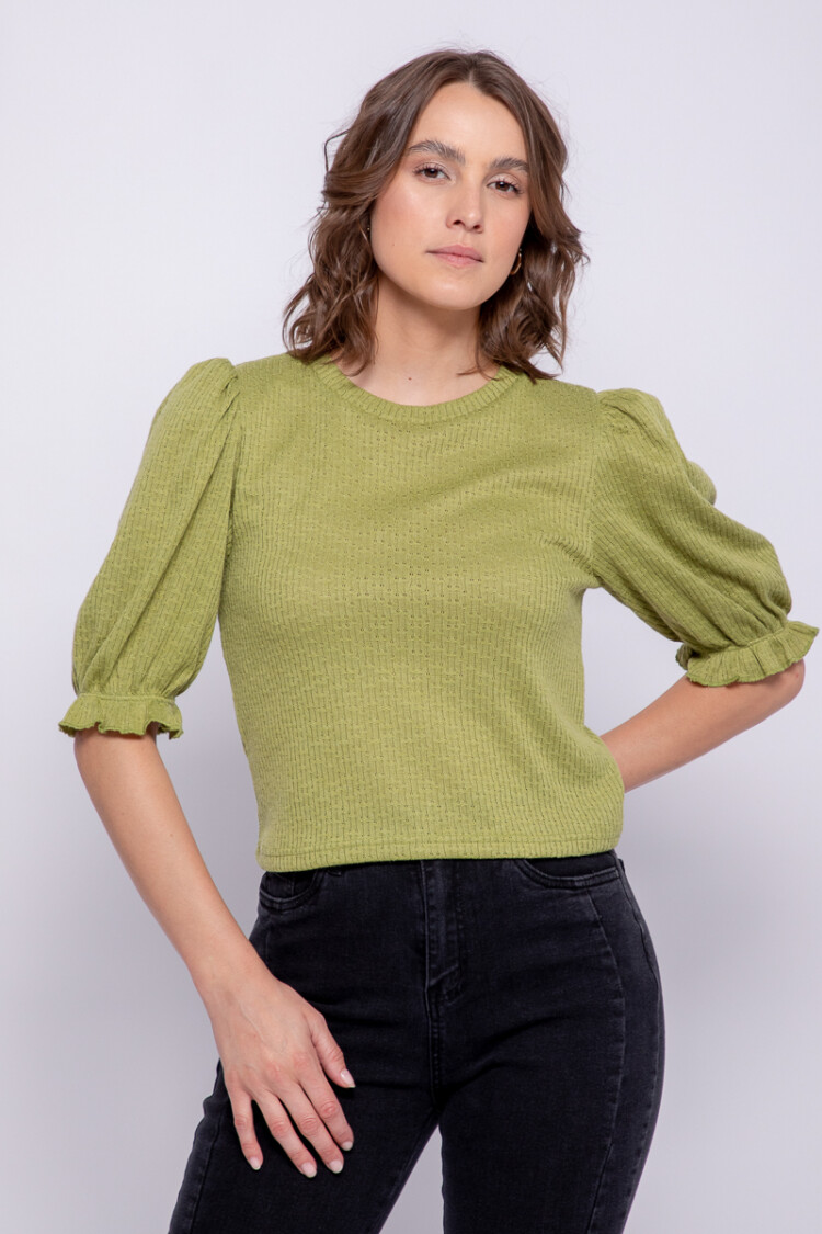 TOP LAURA Verde Musgo