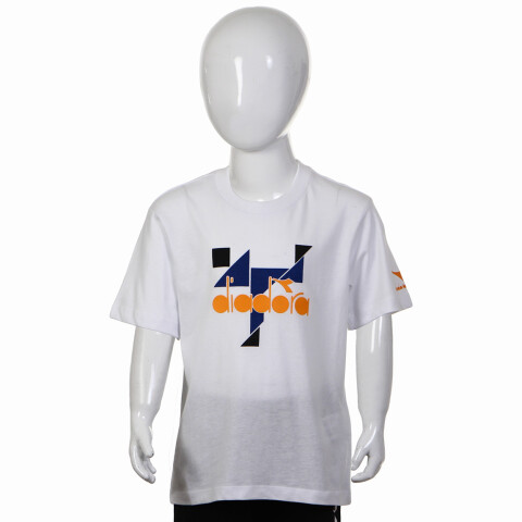 Diadora Junior Boy.T-SHIRT SS TWISTER Blanco