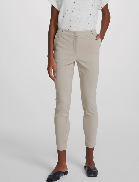 PANTALÓN BÁSICO SASTRERO BEIGE