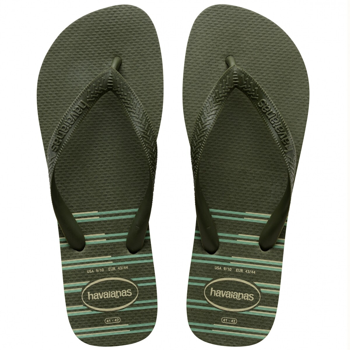 Ojota de Hombre Havaianas Top Basic - Marrón Musgo 