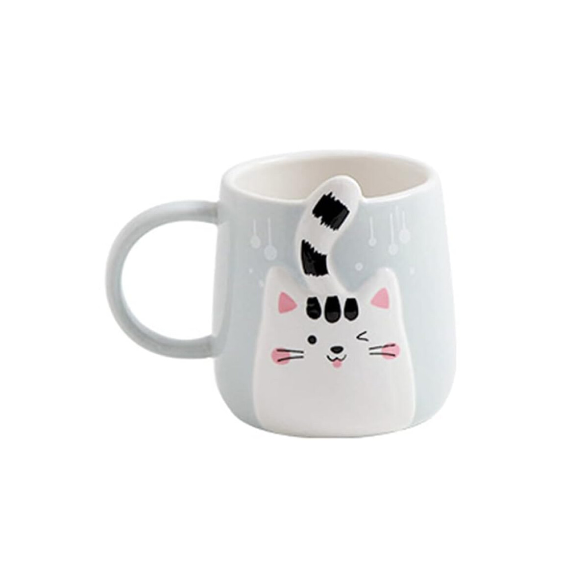Taza de cerámica gatitos - Gris 