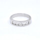 Anillo Medio Sin Fin En Oro Blanco 18K, Con Brillantes Anillo Medio Sin Fin En Oro Blanco 18K, Con Brillantes