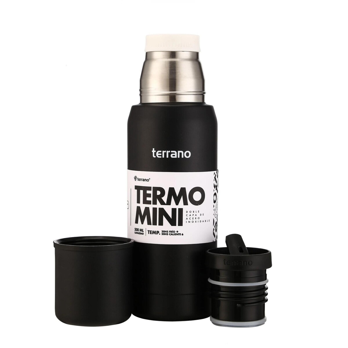 Termo Terrano Mini Premium 500ML - NEGRO 