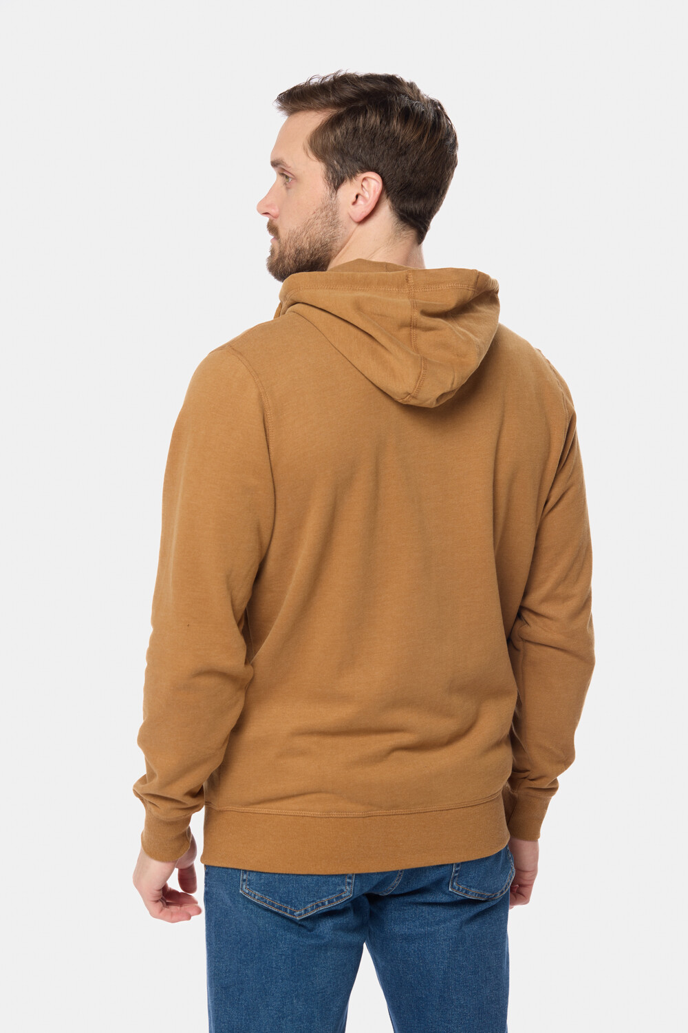 CANGURO CON CIERRE Y CAPUCHA Beige