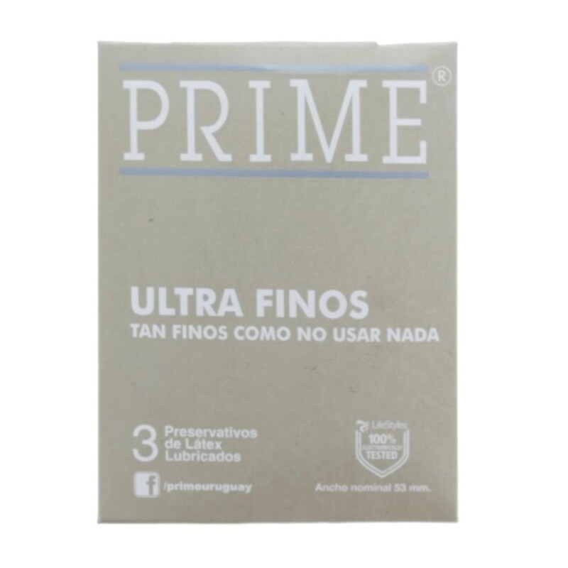 Preservativos Prime Ultra Finos X3 Preservativos Prime Ultra Finos X3