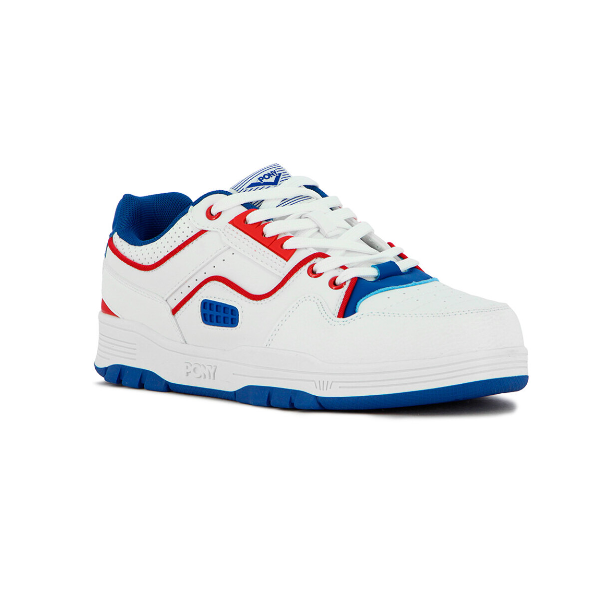 Pony Lifestyle M100 Low II Unisex - Blanco/Royal - Blanco-Azul 